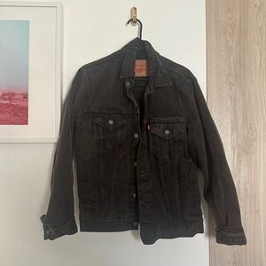 Levi's Men's Black Washed Denim Jacket